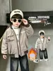 9766 Jaqueta Acolchoada Infantil Outono Inverno 2026 Novo Estilo Jaqueta de Inverno Infantil Bebê Adicionado Algodão Espessado Roupas de Inverno