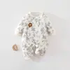 Body de Algodão Puro Sem Costura para Recém-Nascidos Classe A 40g Roupa de Bebê Estilo Novo Roupa Externa Bambu Jovem Roupa Infantil
