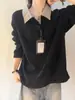 Moletom Jacquard de Chenille para Homens, Outono e Inverno, Camisa de Base de Mangas Compridas Estilo Chanel de Alta Qualidade