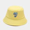 Estilo Coreano Nuevo Lindo Dibujo Animado Patrón de Caballito de Mar Sombrero de Pescador Verano Estudiante Casual Sombrero Cubeta Sombrero de Sol Casual para Exteriores