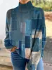 Comércio Exterior Transfronteiriço 2026 Amazon Novo Natal Estampa Abstrata Casual Capa Casaco Cardigã Tricô Grosso Blusa de Moletom