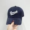 Boné de Beisebol Bordado com Letras Novo Estilo Coreano Outono e Inverno Feminino para Cabeça Grande Mostrar Rosto Pequeno Versátil Macio Touca Esfoliante para Homens