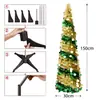 Árbol de Navidad transfronterizo con luces Decoración navideña Decoraciones de interior Decoración de árbol de Navidad Árbol flocado navideño venta al por mayor
