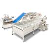Línea de procesamiento multifuncional para espinillas blancas de cocina, equipo de corte de verduras de corazón a corazón, línea de limpieza y corte de lechuga