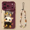 Capa de Celular iPhone 18 Pro Max Compatível com Gato Sonda 17 Silicone 15 Apple 16 Pro Capa de Animal de Estimação Gentil e Fofa