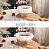 Decoraciones de bolas de vid navideñas estrellas navideñas adornos creativos hechos a mano DIY estilo ins pequeña decoración colgante para árbol de Navidad