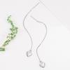 Pinduoduo Quick Hand Simple Love Ear Line Estilo Coreano Coração em forma de Tassel Long Eardrop personalizado moda brincos geométricos