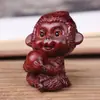 Chifre de Rinoceronte Jacarandá Esculpido Doze Animais do Zodíaco Peças de Mão Brinquedos de Madeira Artesanato Enfeites Fabricantes Atacado