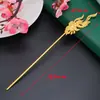 Horquilla de Flor de Peonía de Doble Cara de Alta Precisión por Electroforesis de Aleación Estilo Antiguo Horquilla para Cabello Hanfu Cheongsam Cuerpo Principal