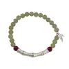 Pulsera de Plata con Cuentas de Jade Hetian para Mujer, Estilo Chino Vintage, Diseño de Nicho, Versátil y Elegante