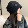 Chapéu Empilhável Novo Estilo Chapéu Feminino Primavera e Outono Versátil Estiloso Gorro Quente Chapéu de Maternidade Proteção para as Orelhas Chapéu de Tricô Chapéu para Cobrir a Cabeça