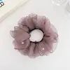 2026 Nuevos Scrunchies de Malla Ligeros de Lujo de Gama Alta Cintas para el Cabello Cielo Estrellado para Mujeres Elegantes Ganchos para Moño Bandas Elásticas