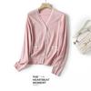 Cardigan Muito Bonito para o Início do Outono para Mulheres Bn691 Novo Estilo Loli Francês Gola V Cardigan Jk Tricô para Mulheres