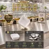 Tazón pequeño de vajilla de melamina tazón de arroz de cantina tazón para hot pot comercial tazón para salsas plato pequeño taza de cena blanca