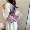 Bolsa de Lona de Gran Capacidad Estilo Coreano para Mujer 2026 Verano Nuevo Bolso Dopamina para Axila Bolso de Hombro Cruzado para Viajes