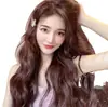 Peluca para Mujer con Cabello Largo y Rizado, Peluca con Raya en Medio, Estilo Diario, Ondas Grandes, Peluca de Celebridad de Internet, Peluca de Una Pieza, Peluca en Stock