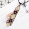 Song Xiaoxia Corbata Pequeña de Cuadros Japoneses Estilo Universitario Uniforme de Clase para Estudiantes Uniforme JK Fábrica Perezosa Venta al por Mayor al Contado z
