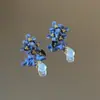Colección Diaria de Moda Pendientes de Aguja de Plata 925 Pendientes Versátiles Pendientes Exagerados de Personalidad Pendientes de Botón Coreanos y Japoneses