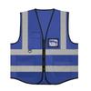 Venta al por mayor del fabricante Construcción Fluorescente Trabajadores Tráfico Ropa Luminosa Chaqueta Paseo Nocturno Chaleco Reflectante Chaleco Reflectante