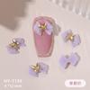 Cyber Red Nail Beauty Girl Warrior Bow Resina Unha Jóias All-match Lilly Butterfly Unhas Combinando Atacado