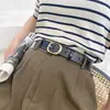Cinto Masculino e Feminino Popular na Internet Mesmo Estilo Simples Versátil Coreano Preto Estudante Decorativo Jeans Cinturão Feminino Desconto