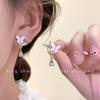 Pinzas para Orejas de Espiral para Mosquitos Sin Agujeros en las Orejas, Pendientes de Nicho de Gama Alta, Pendientes Flor de Perla Retro, Joyería para Mujeres al por Mayor