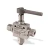 Válvula de Esfera Autoclave Parker - Série de 3 Vias: Abertura 3/16 polegadas (4,77 mm) - 3B3