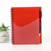 Cuaderno de Espiral Multicolor Transfronterizo de PP B6 con Forma Irregular, Mini Portátil de Bolsillo con Bolígrafo, Bloc de Notas y Agenda