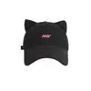 Gorra de Béisbol de Orejas de Gato Dulce y Linda, Original y de Moda para Mujer, Estilo Coreano, Ala Ancha, Circunferencia de Cabeza Grande, Gorra Pico de Pato para Adelgazar el Rostro