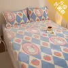 Cubierta de Cama de Felpa Gruesa de Doble Cara Pieza Única Invierno para Cama Infantil Copo de Nieve Terciopelo Protector de Colchón Cubierta de Colchón para Dormitorio de Estudiante