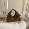 Bolsa Nuvem Portátil Plissada com Laço Estilo Coreano Tendência para Mulheres 2025 Verão Nova Moda Versátil Bolsa de Ombro Transversal