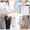 Porta-credencial retráctil de gran venta transfronteriza con flor de purpurina, clip giratorio para credencial para personal médico, clip para identificación, hebilla retráctil