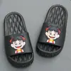 Chinelos Infantis Nezha para Meninos e Meninas, para Uso Doméstico e Externo no Verão, Antiderrapantes com Solado Grosso, Tamanhos Médio e Grande, Chinelos Casuais Cartoon para Crianças