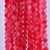 100 cuentas de vidrio de 8 mm con imitación de jade en degradado de dos colores, material para hacer pulseras de cuentas, collares y joyas.