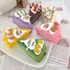 Modelo de Pastel Pan Triangular Comida Falsa Accesorios Decoración Nueva Tienda de Frutas Colgante Decoración Juguetes