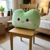 Linda Almohada de Manzana Verde Cojín para Asiento de Oficina Soporte Lumbar para Estar Sentado Mucho Tiempo Cojín de Sofá Soporte Lumbar para Coche Respaldo