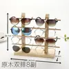 Soporte de Exhibición para Monturas de Gafas de Madera Maciza, Soporte de Exhibición Original para Gafas de Sol de Madera de Pino, Estante de Almacenamiento