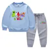 2023 Primavera y otoño nueva ropa infantil transfronteriza suéter para niños pantalones de dibujos animados conjunto de dos piezas bebé algodón traje de manga larga