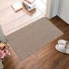 Alfombra de entrada antideslizante para puerta, impermeable, de plástico PVC, para el hogar, cocina, dormitorio, con aro de seda