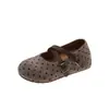 Birkenstock 2026 Estilo Falda Otoño Aumentador Interno de Altura Zapatos Franceses de Frijol Nuevo Mary Jane Zapatos de Una Sola Hebilla Mujer Boca Baja Combinación de Ballet
