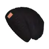 Gorro de lana tejido grueso glutinoso suave transfronterizo otoño e invierno gorro tejido cálido viaje circunferencia de cabeza grande gorro de punto