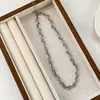 Estilo Europeu e Americano Indústria Pesada Design de Nicho Simples e Personalizado Colar de Corrente de Metal para Mulheres Colar de Corrente de Metal Versátil da Moda