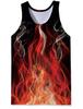Fabricante Personalizado Talla Europea Impresión Digital 3D DIY Chaleco para Hombre sin Mangas Cuello Redondo Transpirable Chaleco Mangas Cortas