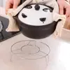 Grade de Cozimento a Vapor de Aço Inoxidável, Grade de Cozimento a Vapor, Suporte Redondo para Panela Doméstica, Suporte Tripé para Panela, Suporte Isolado, Suporte para Peixe Cozido no Vapor, Suporte para Legumes Cozidos no Vapor