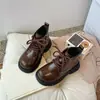 Botas Martin para Niñas Estilo Primavera y Otoño 2024 Botas para Niños Otoño Nuevo Estilo Botines de Moda para Niñas Botas de Cuero de Suela Blanda
