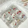 Rhinestone para Nail Art Irregular com Corte Chinês Imitação 1:1 K9 Borda Chanfrada Brilhante Mini Losango Plano Fundo Plano Decoração para Unhas