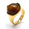 Joyería al por mayor de comercio exterior Nueva moda transfronteriza europea y americana nicho Ins moda Ruili elegante Anillo de titanio y acero ópalo