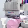 Fábrica Qihong Bordado Inteligente Multifuncional de Prendas Bordado Plano Bordado de Gorras Máquina de Bordado por Computadora de un Solo Cabezal Nueva de 12 Agujas 15 Agujas