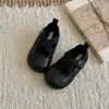 Zapatos de Ballet XSHX|Terciopelo Vintage para Niñas Otoño 26 Punta Redonda Baja Antideslizantes Estilo Coreano Francés Zapatos de Alta Gama