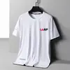 [Manga corta de seda de hielo] Nueva camiseta de verano holgada de manga corta de seda de hielo con cuello redondo, de secado rápido, transpirable, delgada y fresca para hombre